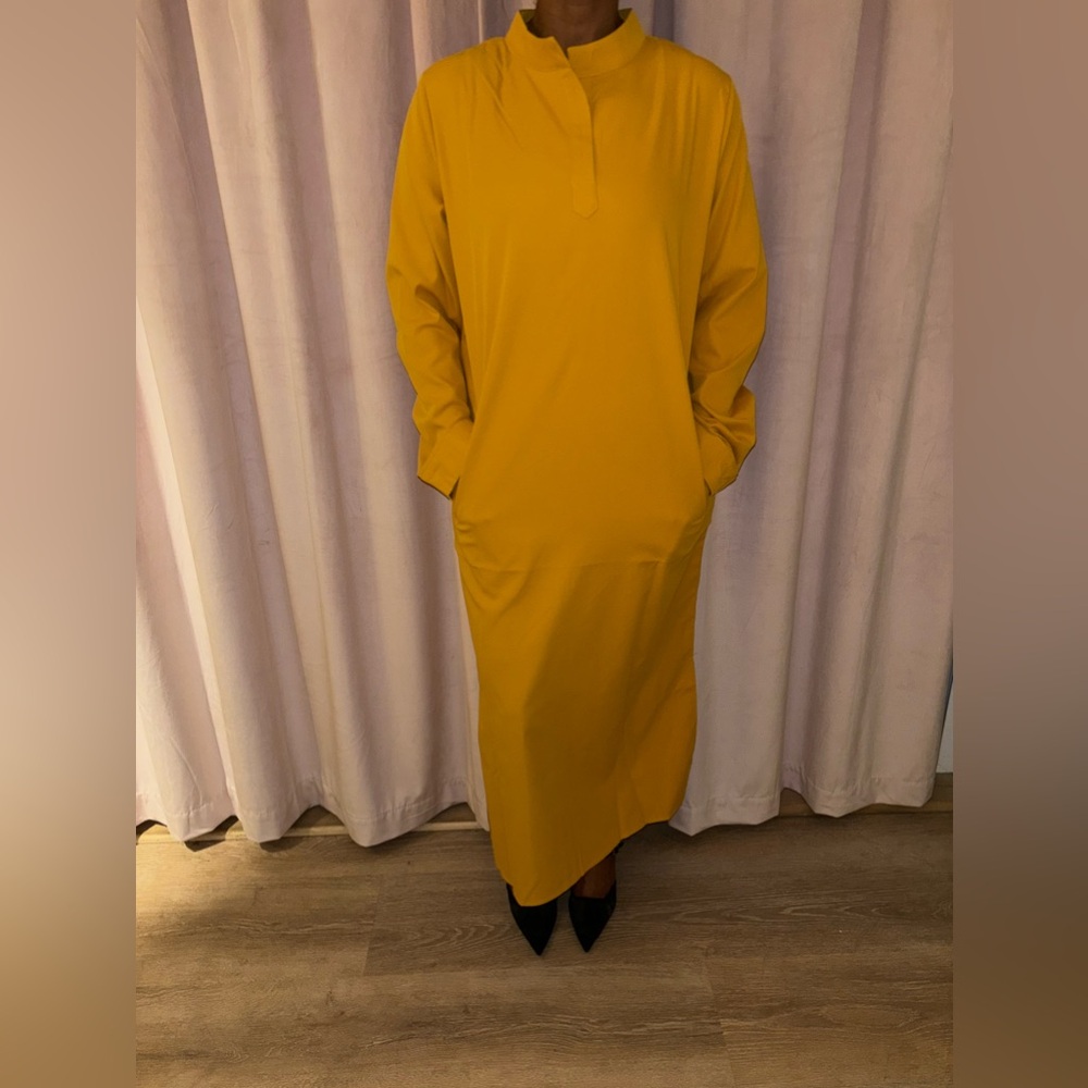 Elegant Yellow Women's Dress
